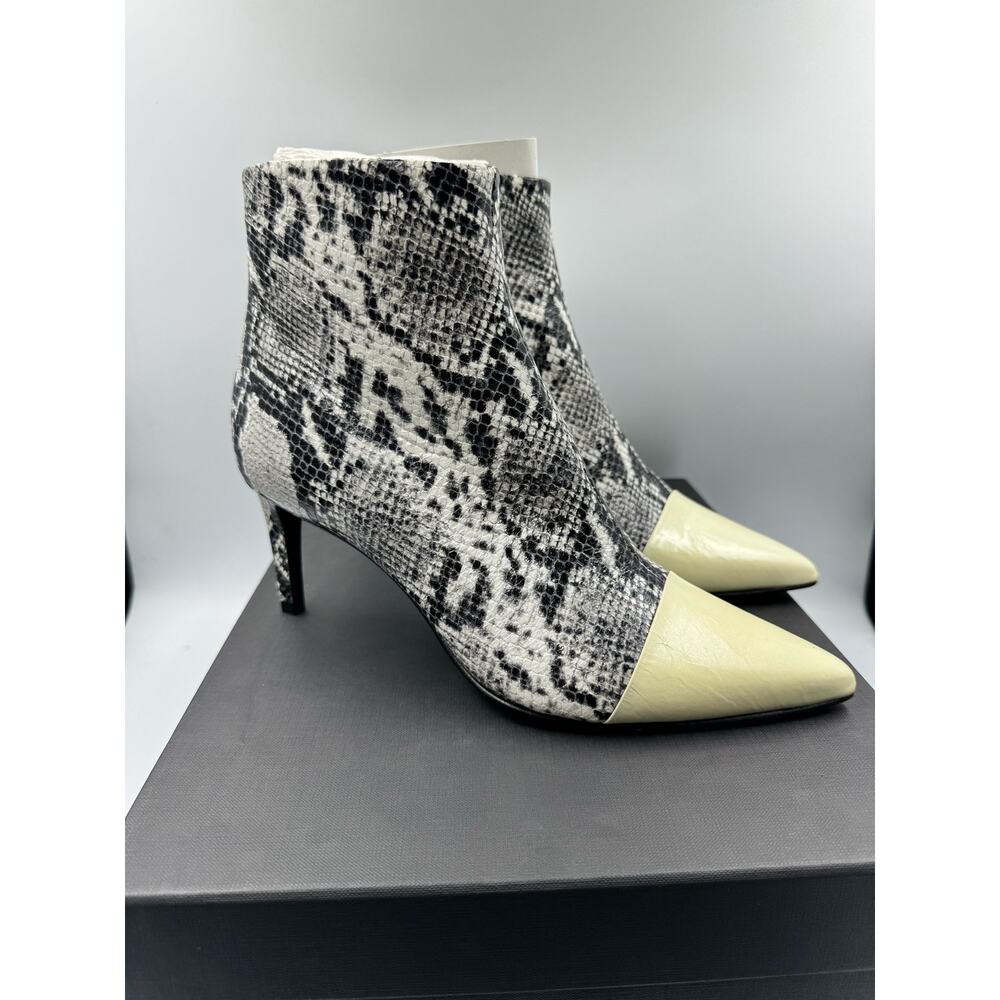 Rag  & Bone Beha Bone Black White Snakeskin Women's Size 9.5 NWB - Picture 1 of 11